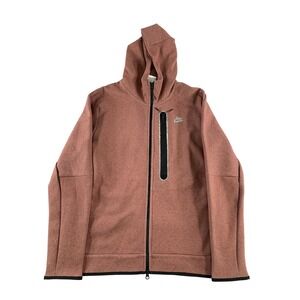 Nike Sportswear Hoodie Mens Large Pink Full Zip Tech Fleece Swoosh DR9150-670